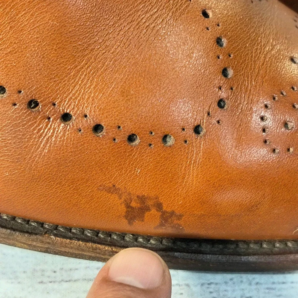 Allen Edmonds McAllister Wingtip‎ Oxford Mens 10.5D Brown Brogue 6205